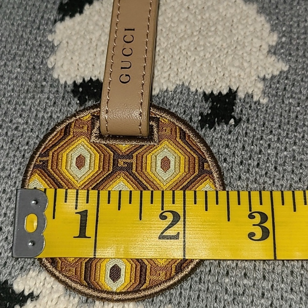 Gucci Red Box with Yellow Patterned Accessory and Tan Strap - Picture 5 of 5